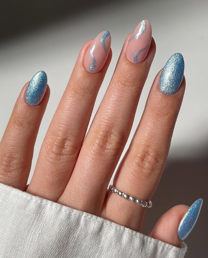 icy blue swirls
