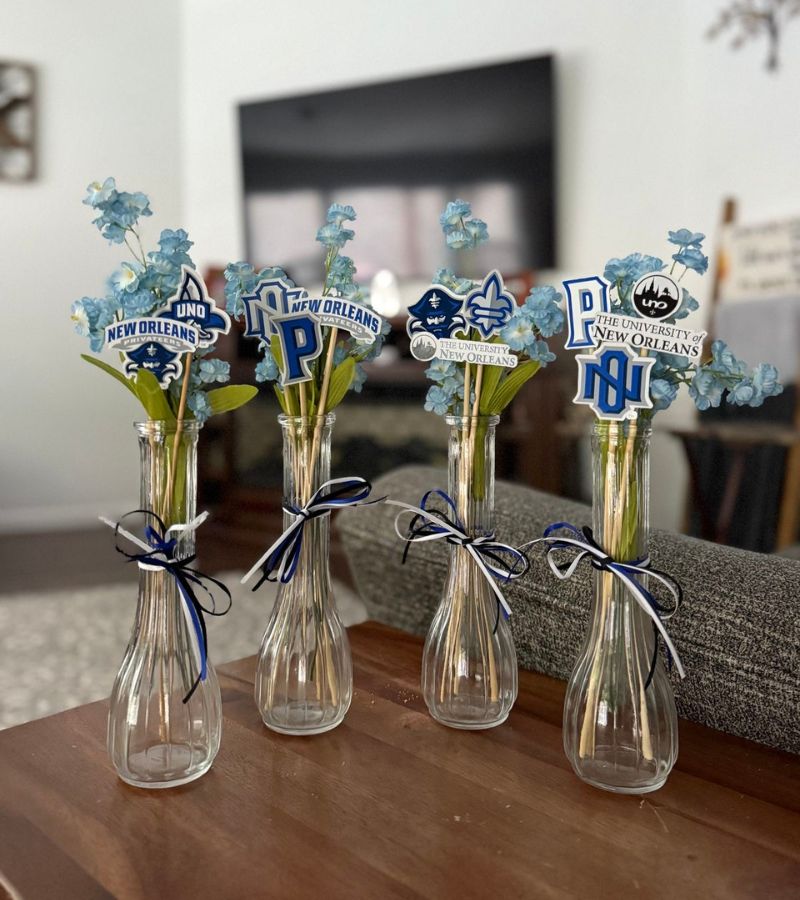 graduation party centerpieces school themed