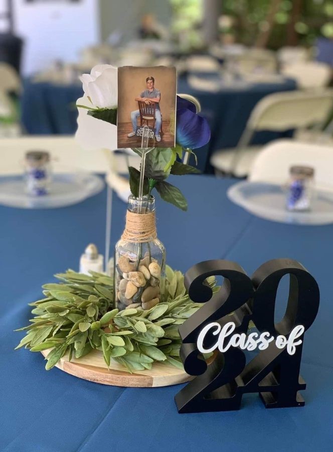 grad year graduation party centerpiece