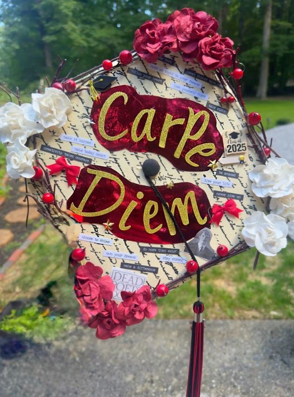 carpe diem graduation cap designs