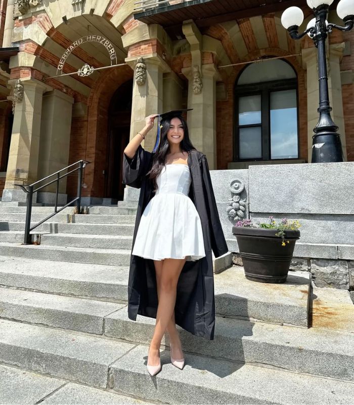 white mini madi dress