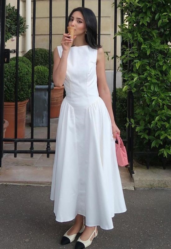 classic white midi graduation outfit ideas