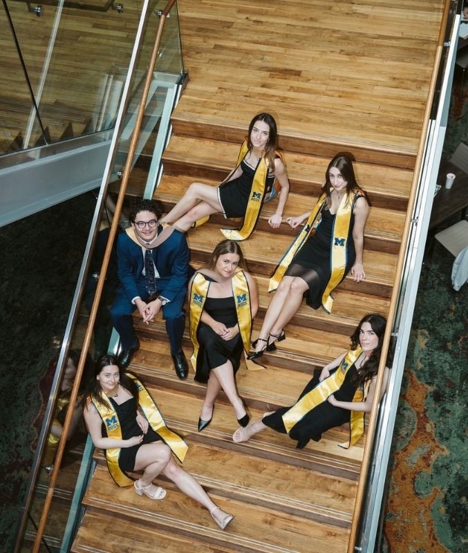 group staircase shot