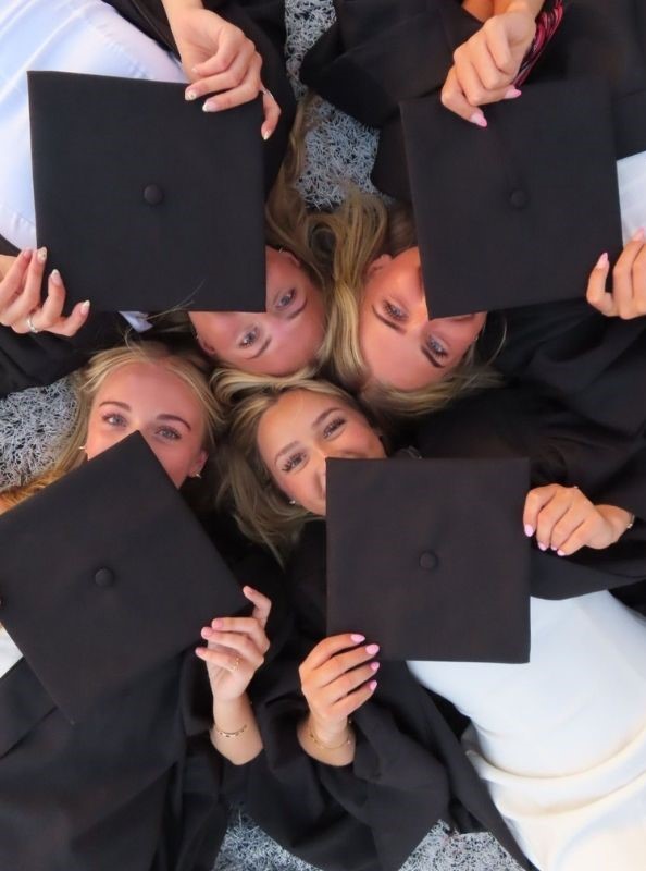 heads together with the caps