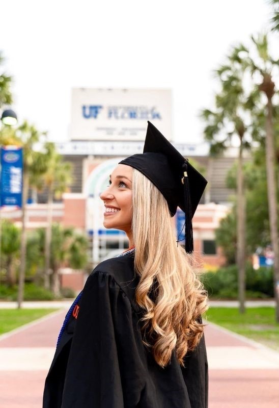 over the shoulder look