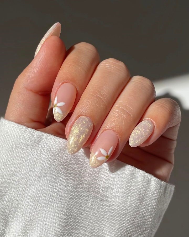butter pearl yellow nails