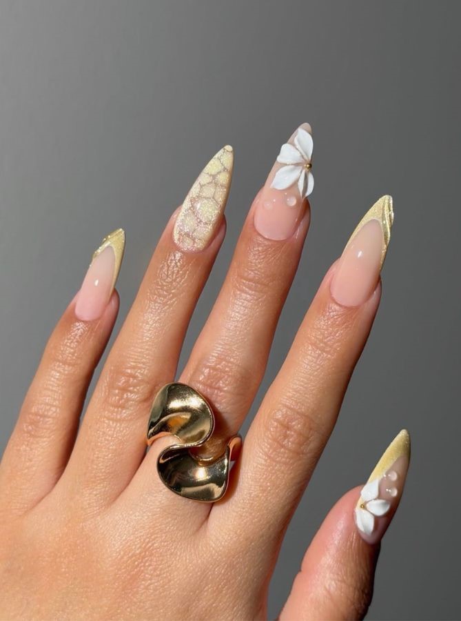 butter yellow bloom nails