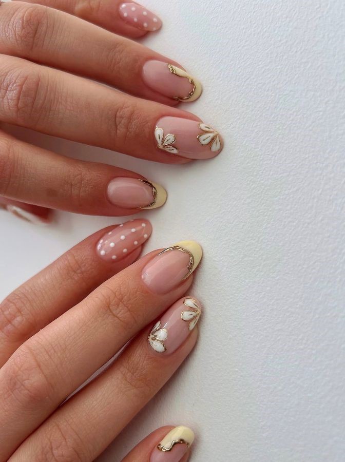 butter yellow floral frenchies