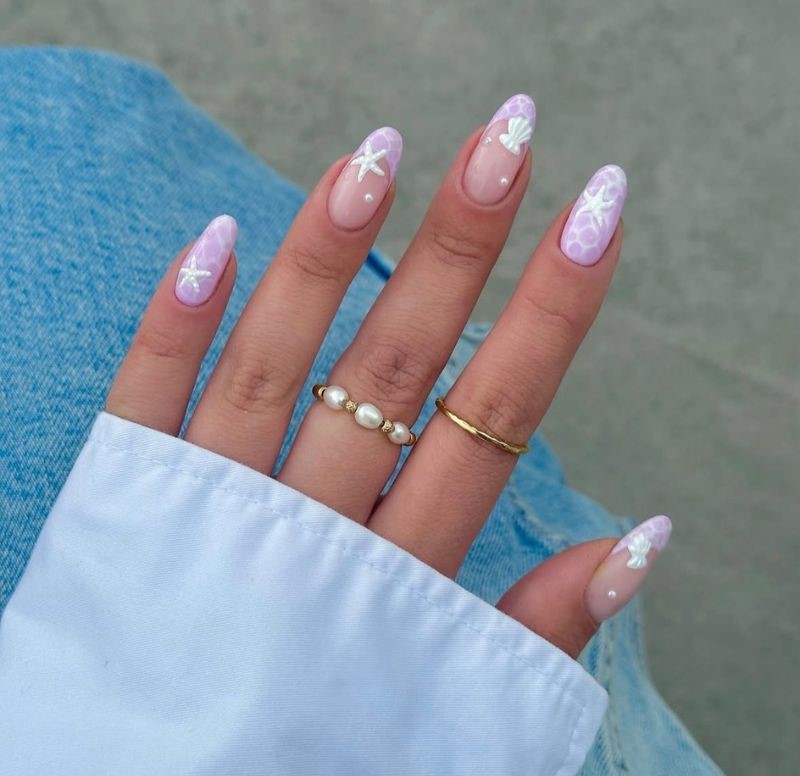 lavender ocean nails
