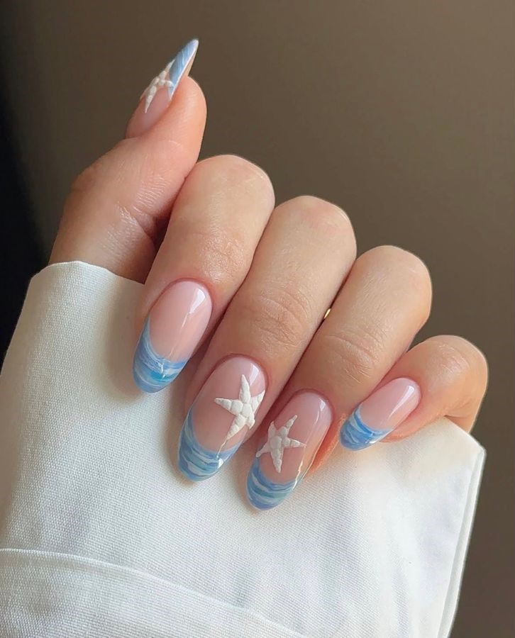 ocean french tips