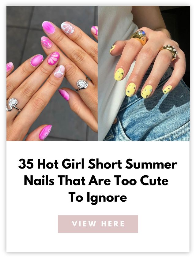 short summer nails card