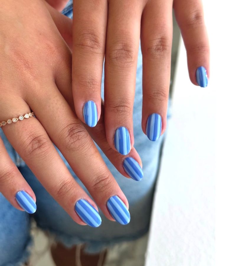 blueberry stripe nail ideas