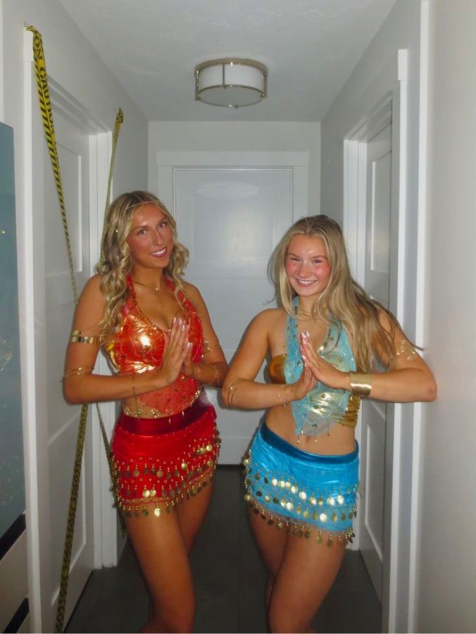 fire and water genie duo costume