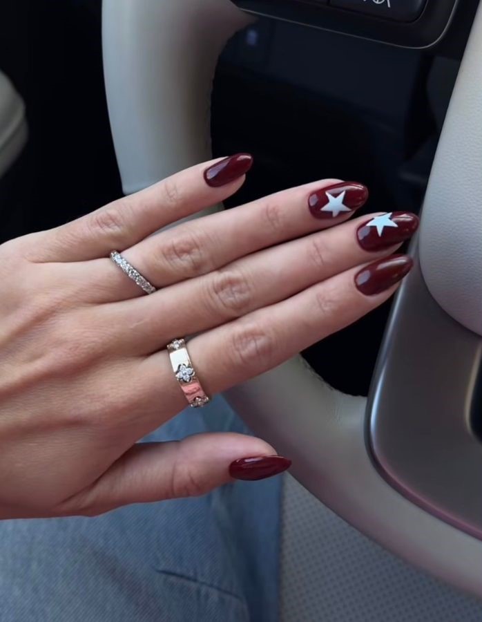cherry star september nails 