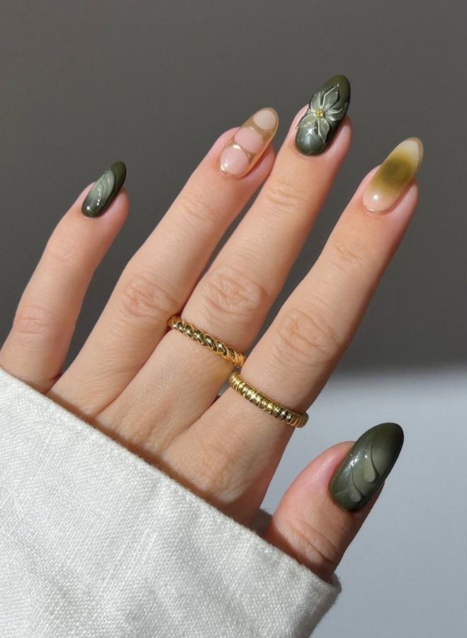 olive bloom nails