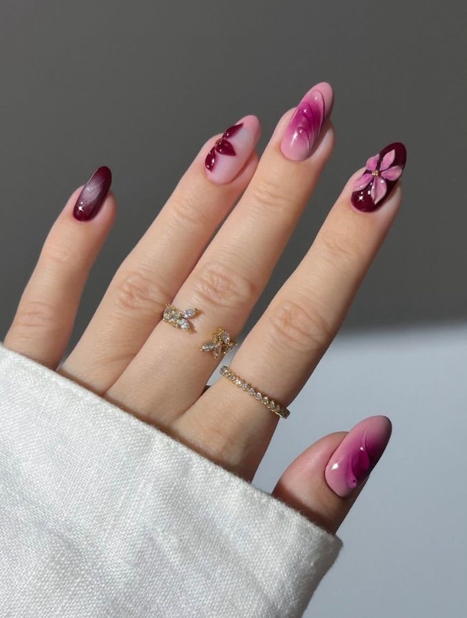 berry bloom nails
