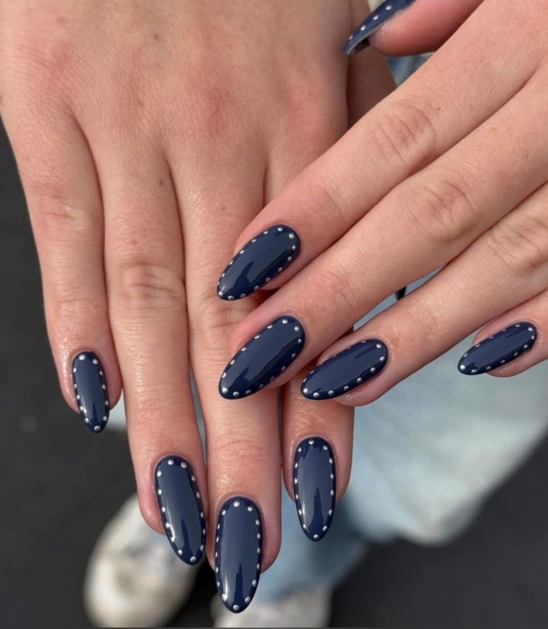 midnight stud nails