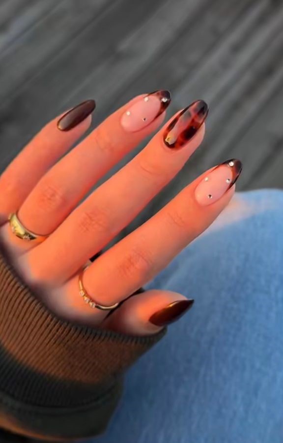 tortoise glass nails