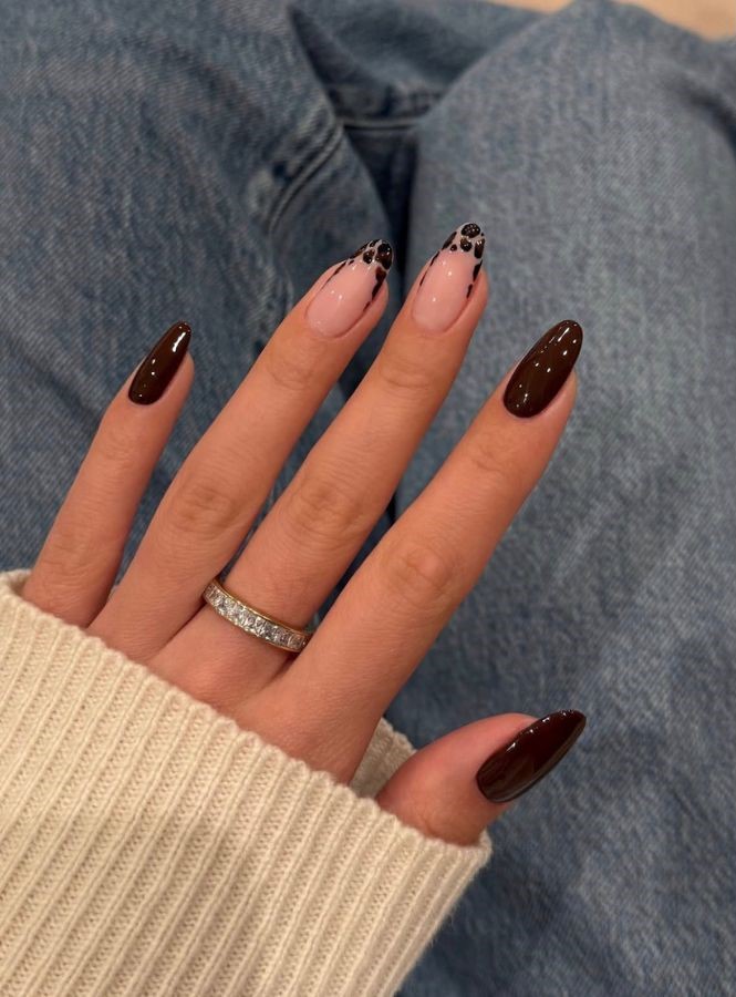 dark espresso nails