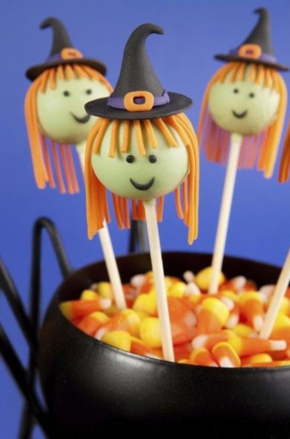 Little Witch Halloween Cake Pops