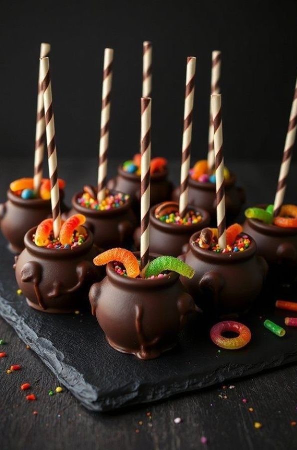 Witch’s Brew Cauldron Cake Pops