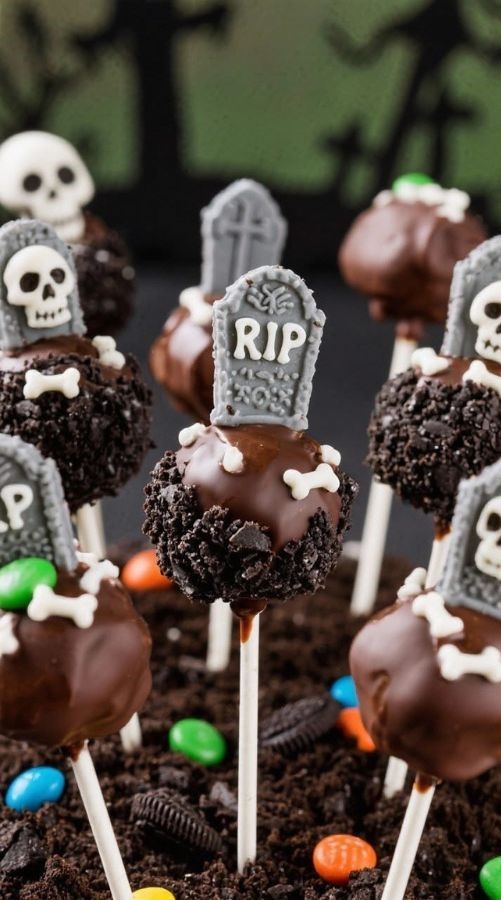 Graveyard Cake Pops