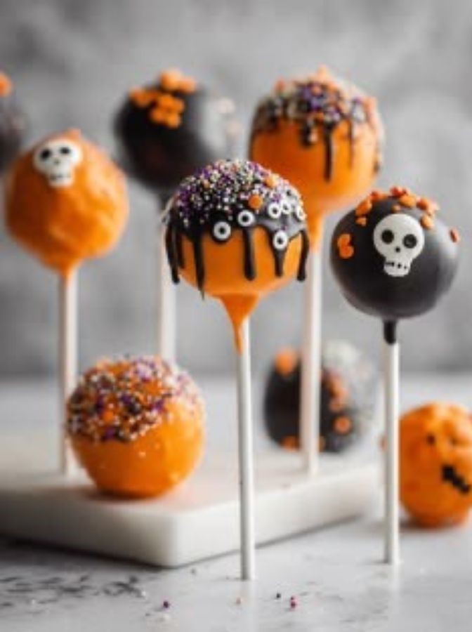 Sprinkle Monster halloween Cake Pops