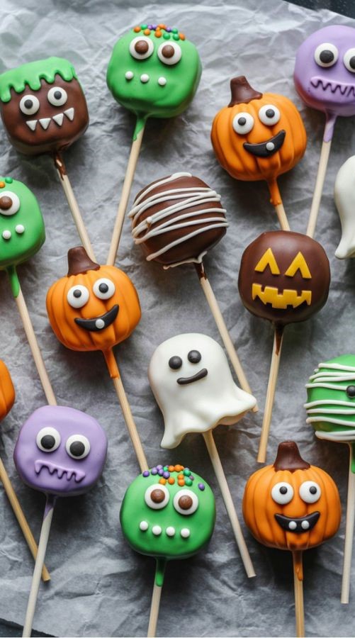 Halloween Character Cake Pops
