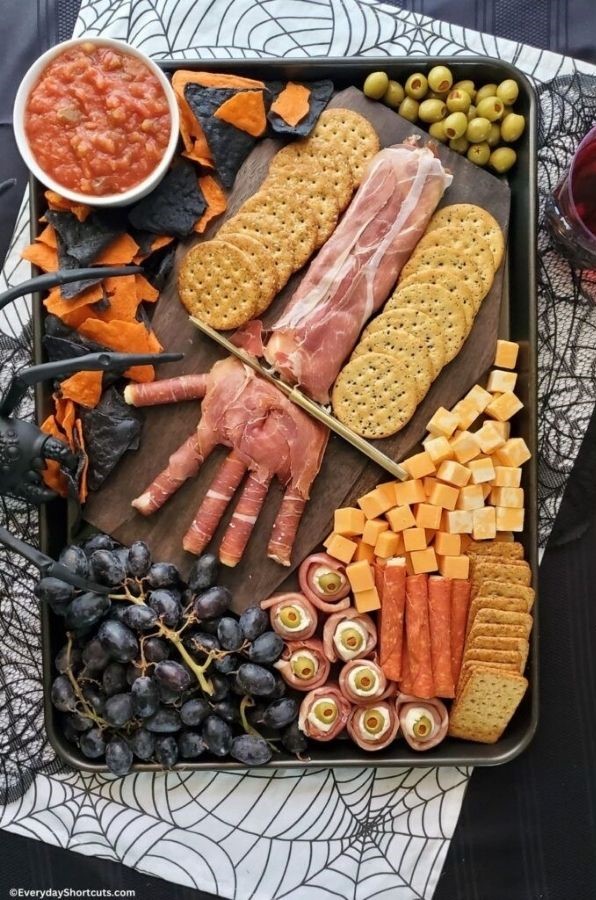 Creepy Hand Charcuterie Board