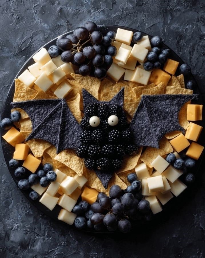 Blackberry Bat Charcuterie Board
