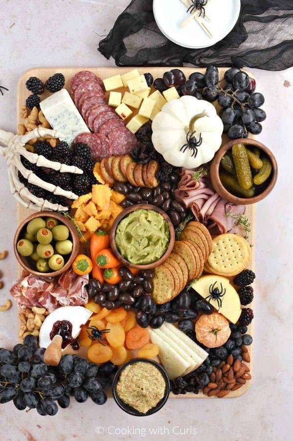 Spooky Pumpkin halloween Charcuterie Board