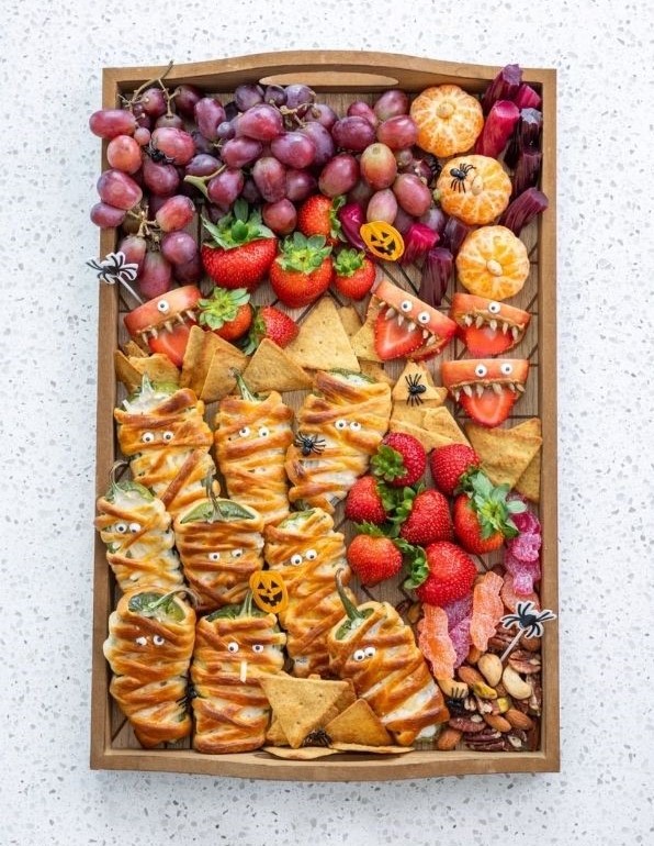 Mummy Jalapeño Popper Snack Board