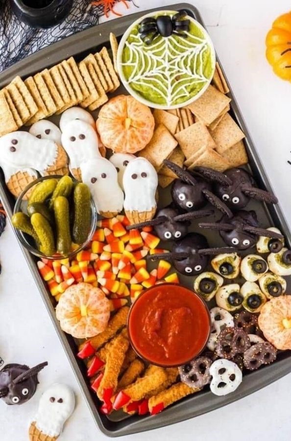 Monster Feet Halloween Snack Board