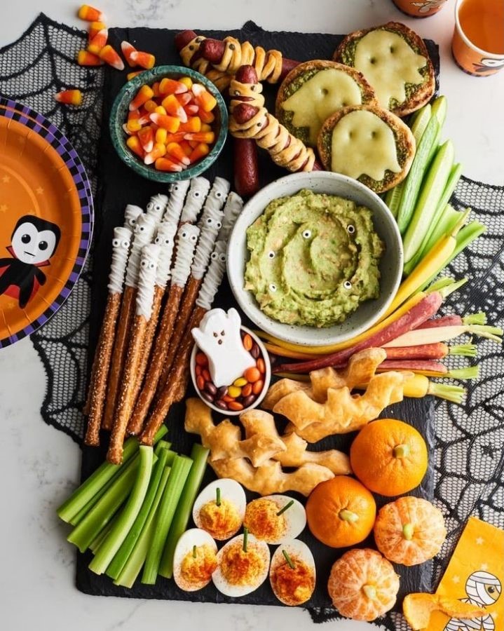 Easy Savory Halloween Snack Board