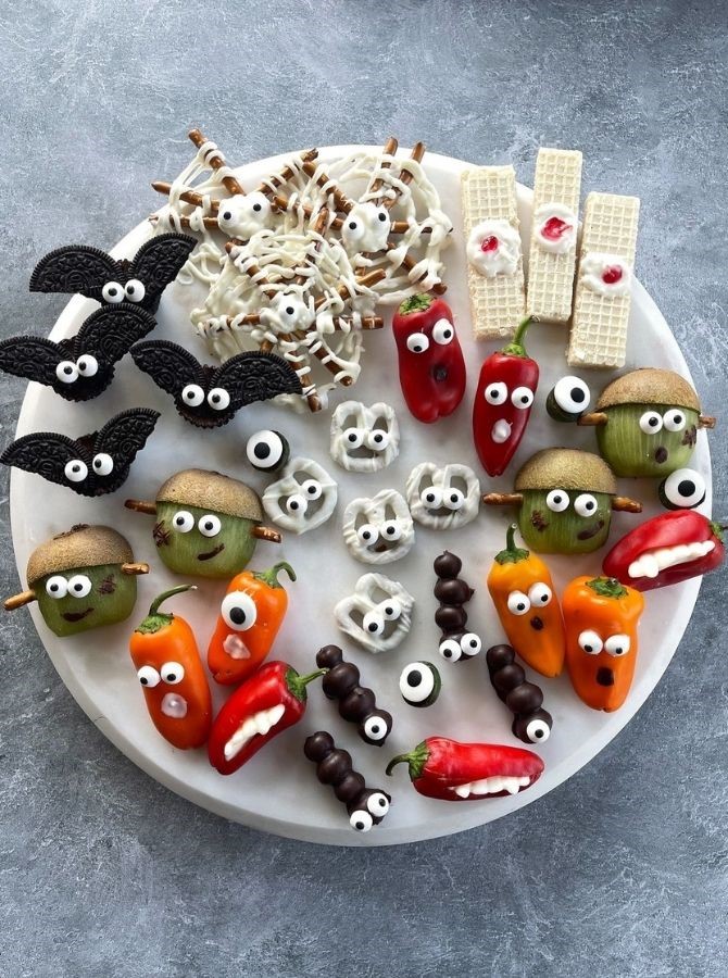 The Little Monster Dessert Crew halloween charcuterie boards