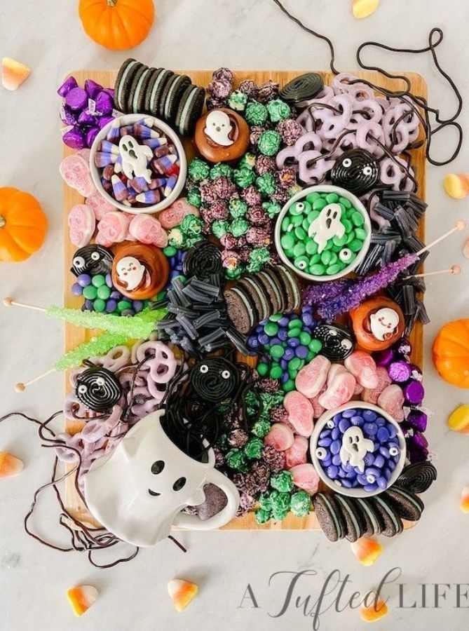 The Witch’s Candy Lab halloween charcuterie boards
