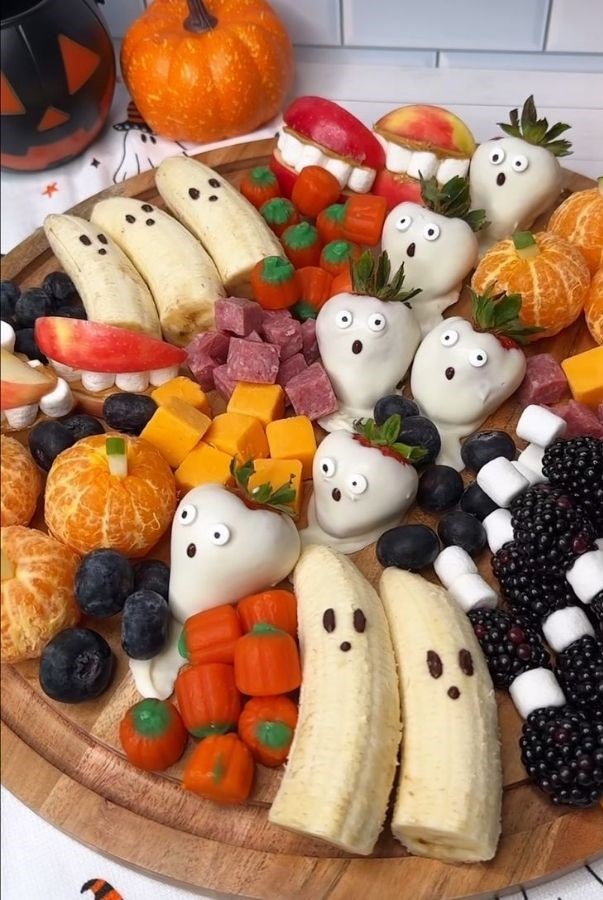 Healthy Halloween Fruit Grazing Board