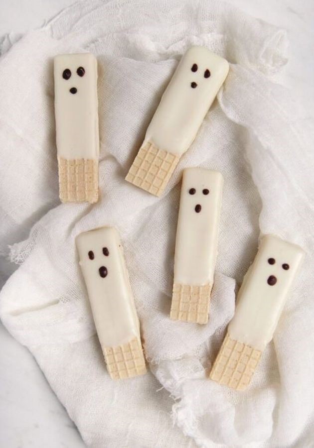 White Chocolate Ghost Wafers