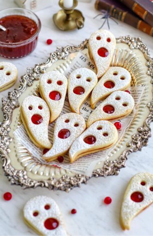 Jam-Filled Ghost Cookies