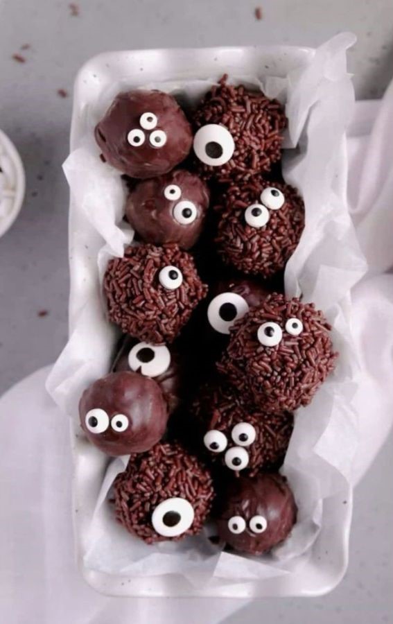 Chocolate Sprinkle Monster Truffles