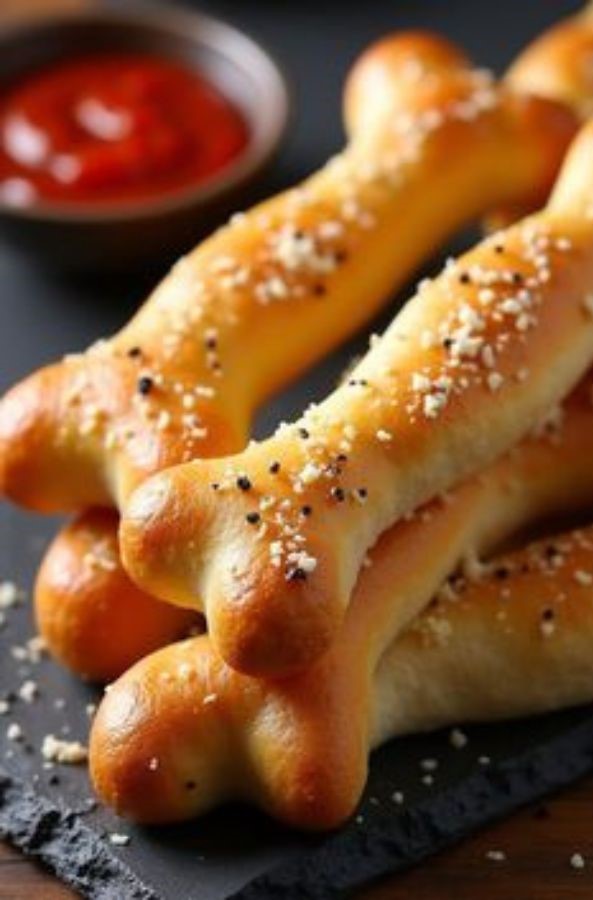 bone breadsticks halloween finger foods