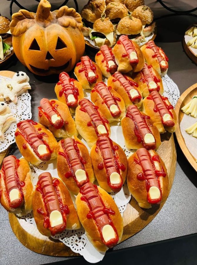 hot dogs halloween finger foods