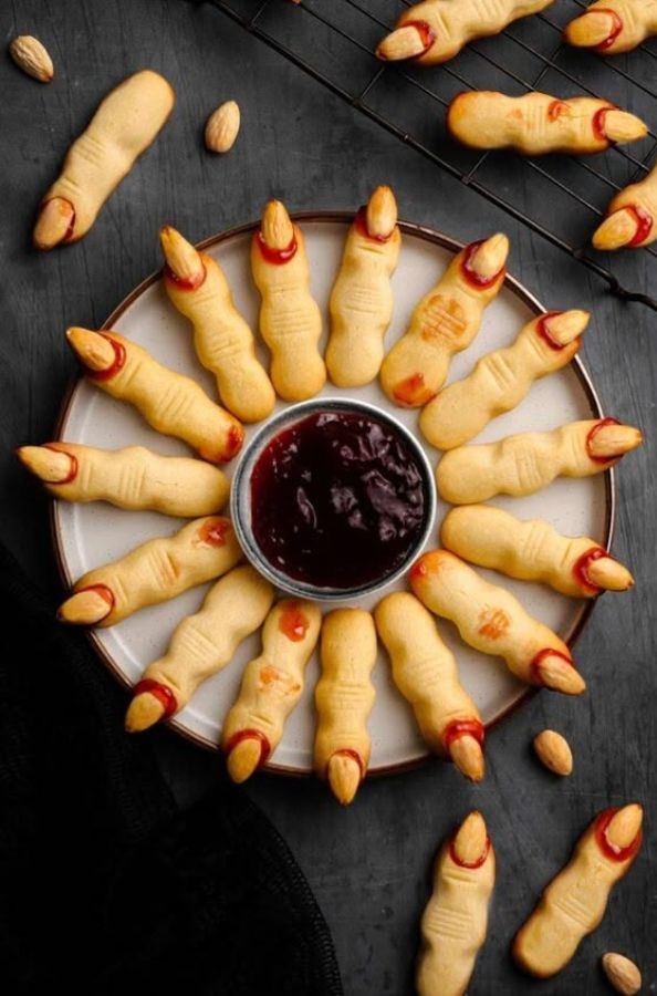 witch finger cookies halloween finger foods