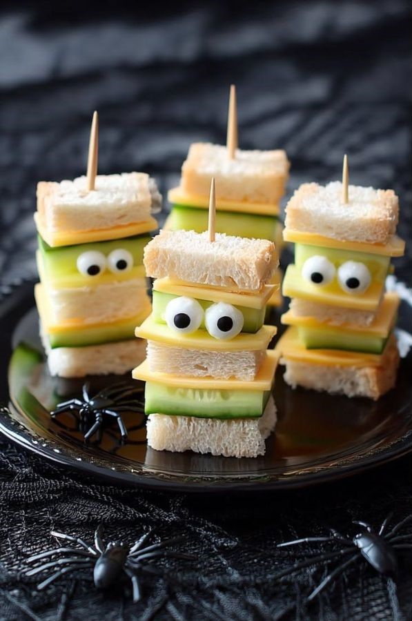 monster sandwich bites halloween finger foods