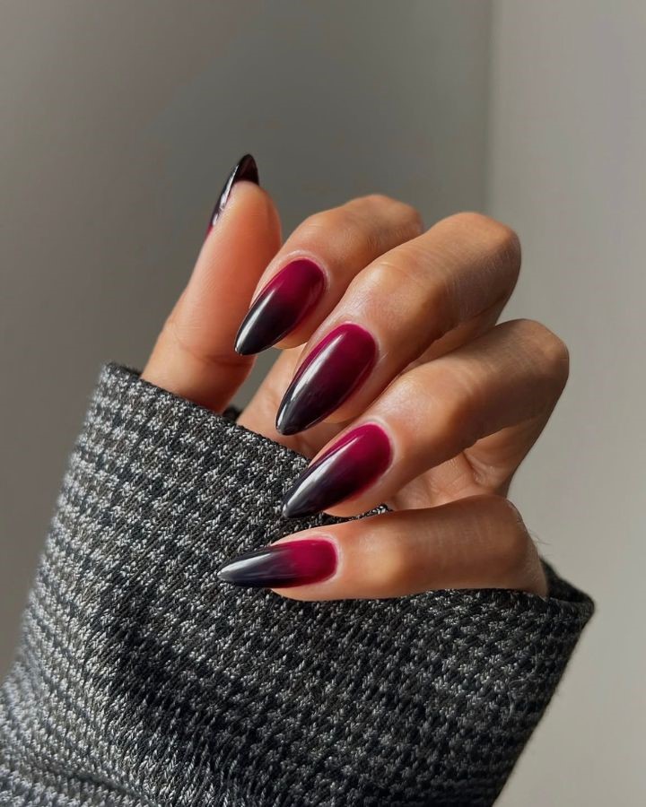 Berry Ombré Nails